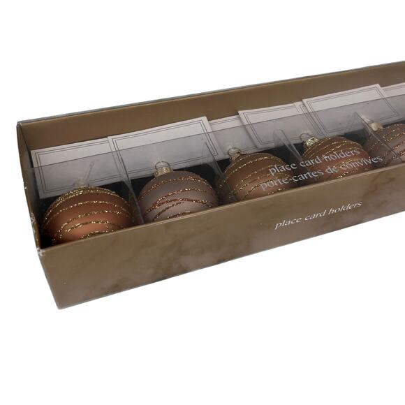 Pier 1 Imports Holiday Table Decor Set of 6 Place Card Holders New - Picture 6 of 16